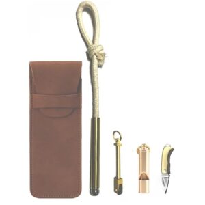 No Fuel Man-Made Lighter Windproof Matches with Mini Knife, Emergency Survival Tools for Camping Survival Hiking Sophisticated and Practical
