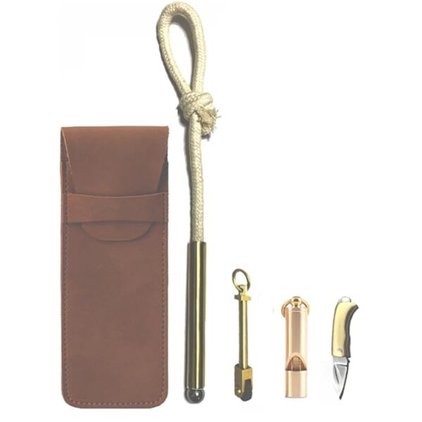 No Fuel Man-Made Lighter Windproof Matches with Mini Knife, Emergency Survival Tools for Camping Survival Hiking Sophisticated and Practical