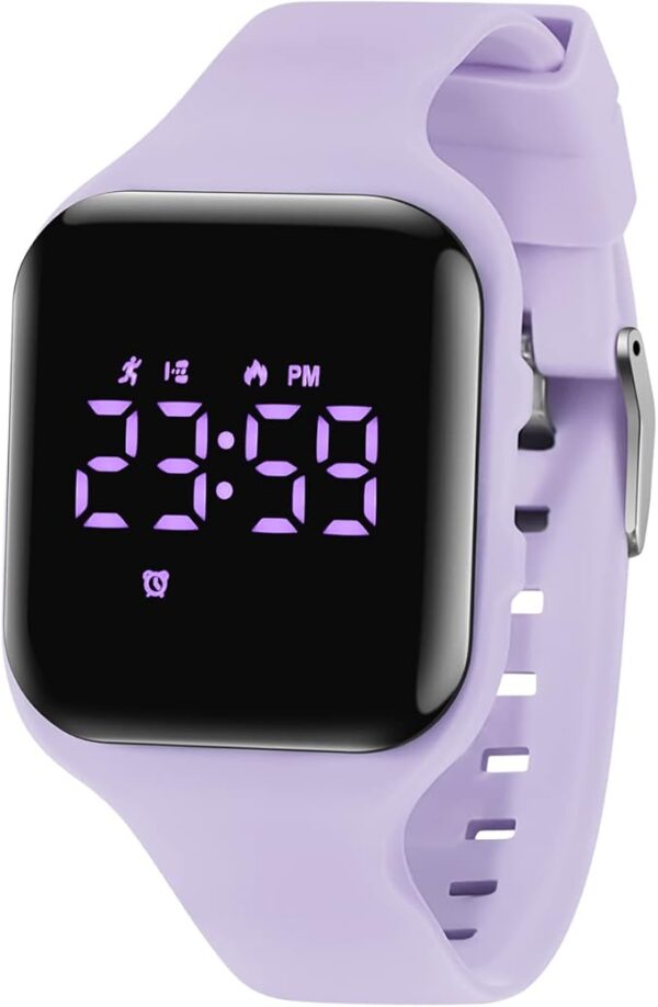 Kids Watches for Girls Boys Digital Sport Watch with Step Counter Pedometer Vibration Alarm Clock, No App Waterproof Fitness Tracker Kids Watch Boys Girls Teens Students Ages 5-16 - Image 2