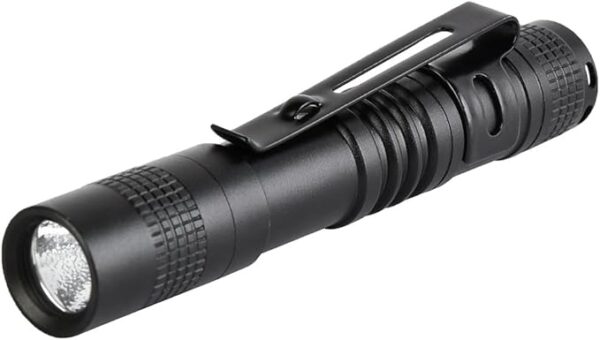 5 Pack Mini Flashlight Small Flashlights LED Powerful High Lumens Tactical Pen Light with Clip,Slim Portable Pocket Compact Torch for Emergency Inspection AAA Battery Water-Resistant - Image 5