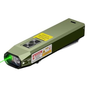 Everyday Carry Flat EDC Flashlight Rechargeable 1000 Lumens with Green Beam, programmable Mode ï¼USB C,Magnetic Base for Night Duty, Emergency Repairï¼Green