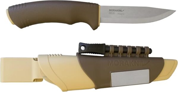 Morakniv Bushcraft Stainless Steel 4.3-Inch Fixed-Blade Survival Knife with Fire Starter and Sharpener - Image 2