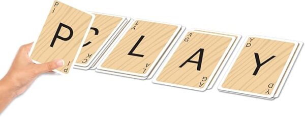Winning Moves Scrabble Slam The Original 2000's Mega Hit Scrabble Card Game Games USA, Fast-Paced Card Game Version of Scrabble, for 2 to 4 Players, Ages 8+, Red - Image 5