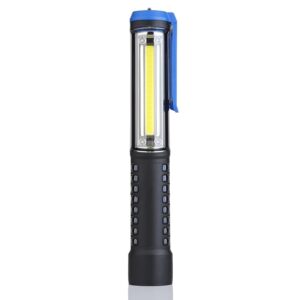 Universal Car & Home Emergency Work Light - COB LED Inspection Lamp with Rechargeable Battery - Ideal for Auto Repair & Home Maintenance(Black+Blue)