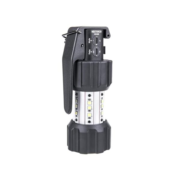 NEXTORCH ND30B Civilian Electronic Distraction Device, 11,000 Lumen Strobe Light & 130dB Audio Output in Rubber for Training, Home Security and Emergency Signaling