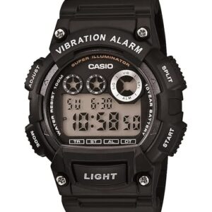 Casio W735H Series | Menâs Digital Watch | 1/100 SEC Stopwatch | Countdown Timer | Super Illuminator LED Light | 100 M Water Resistance | Daily Alarm | Auto Calendar | Dual Time | 10 Yr Battery