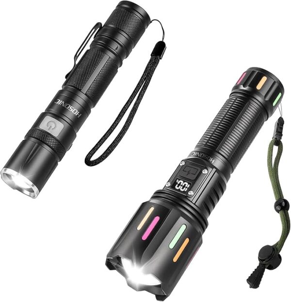 Rechargeable Flashlights High Lumens, Super Bright LED Flashlight USB C, Strong Flash Light for Home Camping Emergency - Image 2