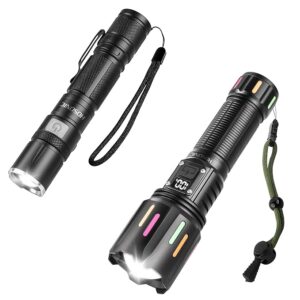 Rechargeable Flashlights High Lumens, Super Bright LED Flashlight USB C, Strong Flash Light for Home Camping Emergency