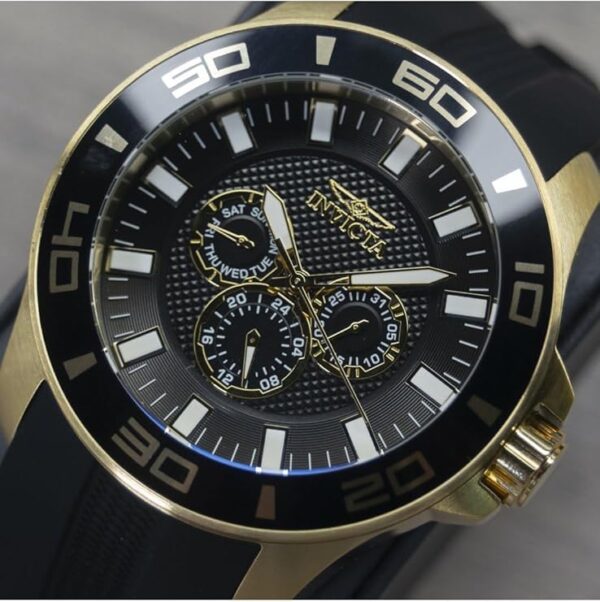 Invicta Mens Pro Diver Quartz Watch, Black, 28001 - Image 4