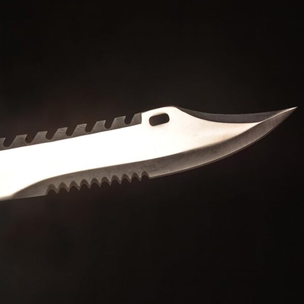Sawtooth Dagger Blade Sharp 16.5 inches Green, Used for Outdoor Camping, Hiking, Adventure, self-Defense, Survival - Image 5