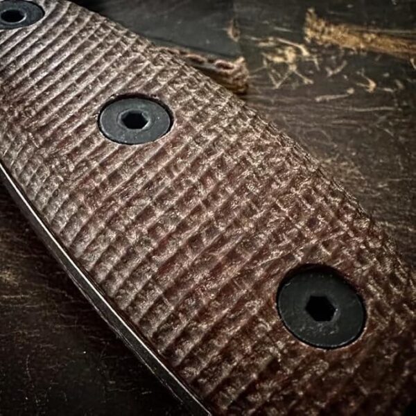 ESEE Sencillo Fixed Blade Survival Knife w/Brown Micarta Handle, and Kydex Sheath (A2 Steel) - Image 3