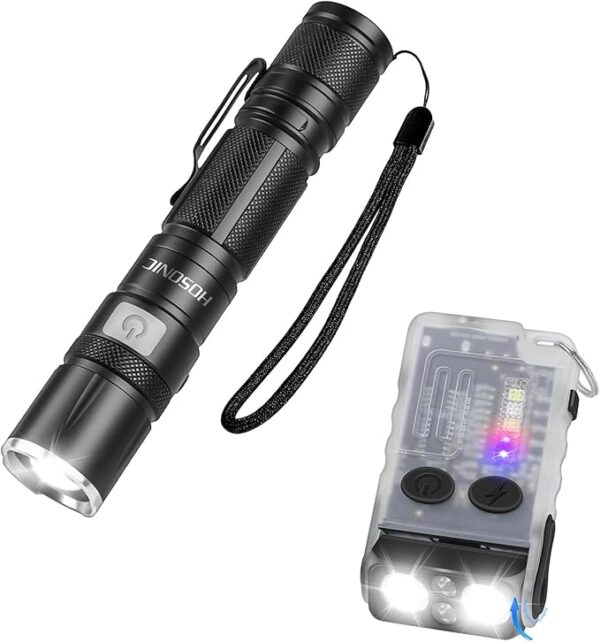 Rechargeable Flashlights, EDC Pocket Flashlight Super Bright Small Flash Light Powerful for Camping, Home, Emergencies - Image 2
