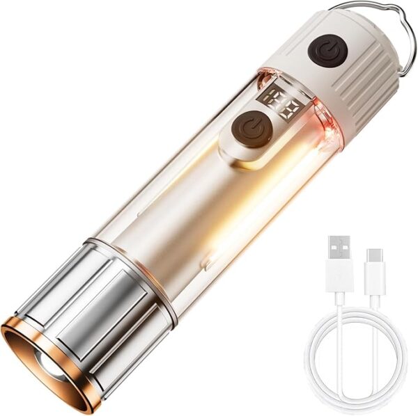 LED Camping Lantern Flashlight Rechargeable, Consciot Portable Torch with 6 Light Modes, IPX4 Waterproof,Camping Lights for Hurricane, Emergency, Survival Kits - Image 2