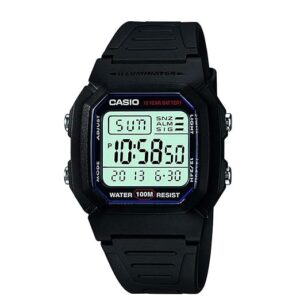 Casio W800HG Series | Menâs Digital Watch | 100 Meter Water Resistance | Multi Function Alarm | 100 SEC Stopwatch | Auto Calendar | Countdown Timer | LED Light | Dual Time| 10 Year Battery