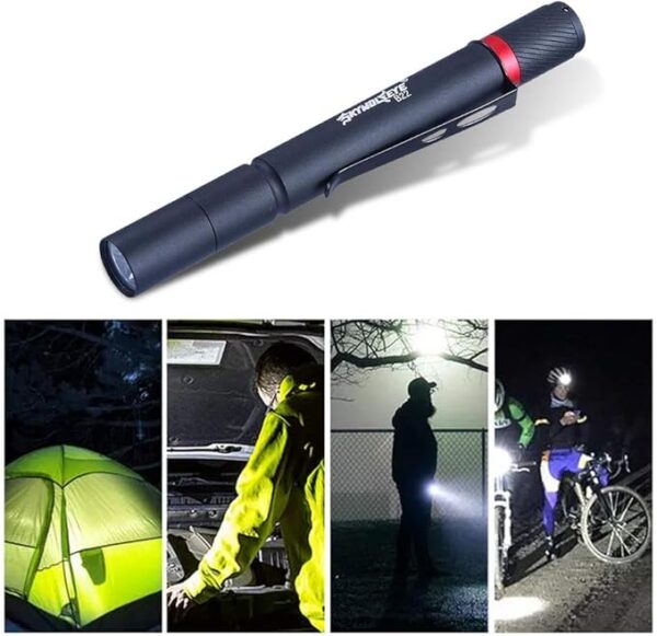 10 Pack LED Pen Flashlight, Pen Light Flashlights Pocket Clip, 3 Mode Penlight, Ultra Bright Mini Pen Lights, IP67 Small Waterproof Penlights for Outdoor Inspection Work, Emergency - Image 7