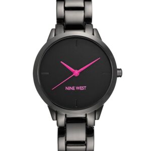 Nine West Women's Gunmetal Bracelet Watch