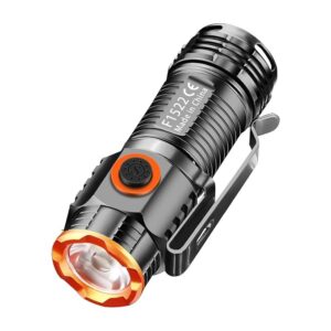 800 Lumen EDC Rechargeable Flashlight - Ultra Bright, Compact, Waterproof & Magnetic - Ideal for Camping, Hiking, Outdoor & Emergency Use