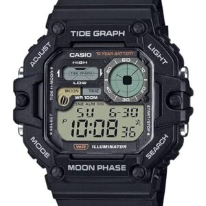 Casio Illuminator Tide Graph Moon Phase 10-Year Battery Digital Watch