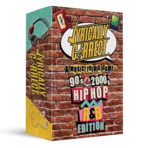 Lyrically Correct 90's and 2000's Hip Hop & R&B Music Trivia Card Game for Friends, Fun Party Game for Adults, Family Gatherings, Game Nights, and Finish The Lyrics Challenge