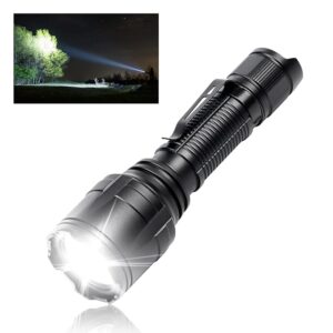 Super Bright Flashlight NT23 1500 Lumens Small Tactical Flashlights with Clip, Long Beam Distance, 4 Light Modes with Mode Memory, IP68 Waterproof, for Camping Hiking Emergency Use