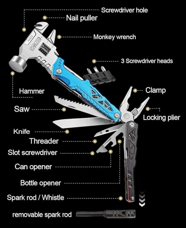 Generic Multitool for Camping Hiking Survival - Image 5