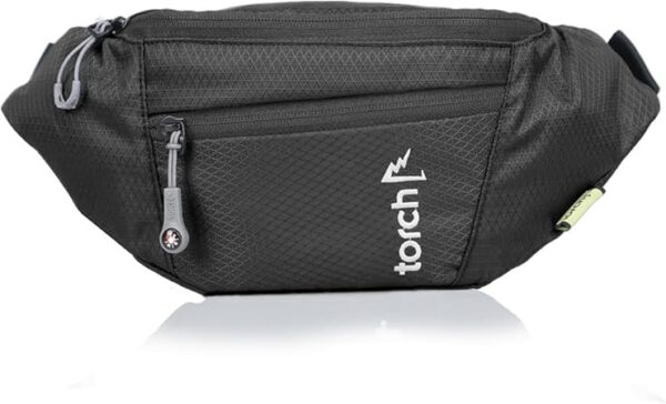 TORCH Fanny Pack for Men Crossbody - Waist Bag for Women with Compass Survival & Secret Pocket, Shoulder Bag Men Women for Travelling, Workout, Running, Outdoor - Hamura (Grey) - Image 2