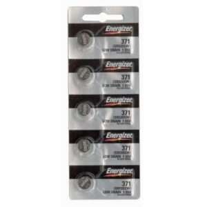 Energizer Batteries 371 / 370 (SR920W SR920SW) Silver Oxide Watch Battery. On Tear Strip, 5 Pack