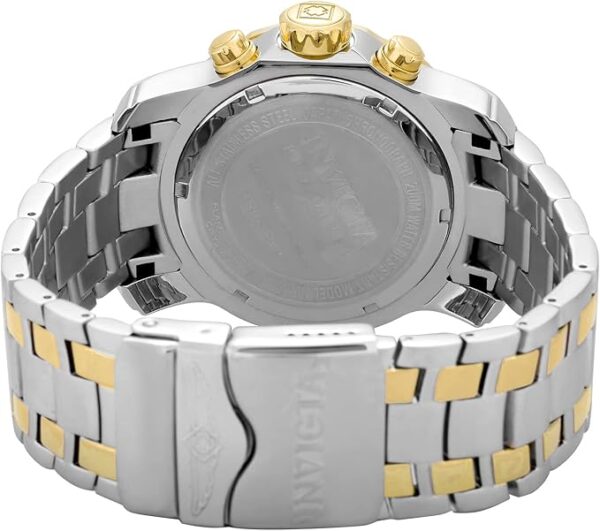 Invicta Men's Pro Diver Scuba 48mm Two Tone Stainless Steel Chronograph Quartz Watch, TT/Blue (Model: 0077) - Image 6
