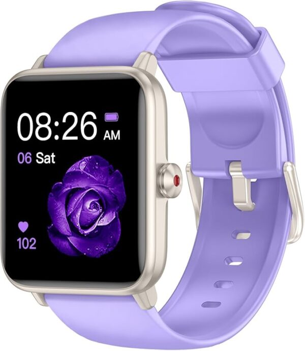 Smart Watch, Fitness Tracker with Heart Rate Monitor, Blood Oxygen, Sleep Tracking, 1.5 Inch Touchscreen Smartwatch for Android iOS Swimming Waterproof Pedometer Step Calories Tracker for Women Men - Image 3