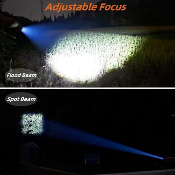 2 Pack Tactical Flashlights Torch, Military Grade 5 Modes High Lumens Led Waterproof Handheld Flashlight for Camping Biking Hiking Outdoor Home Emergency, Camping Essentials Gear - Image 6