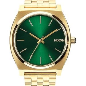 NIXON Time Teller A045 - 100m Water Resistant Men's Analog Fashion Watch (37mm Watch Face, 19.5mm-18mm Stainless Steel Band)