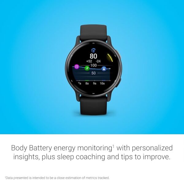 Garmin vÃ­voactive 5, Health and Fitness GPS Smartwatch, AMOLED Display, Up to 11 Days of Battery, Black - Image 6