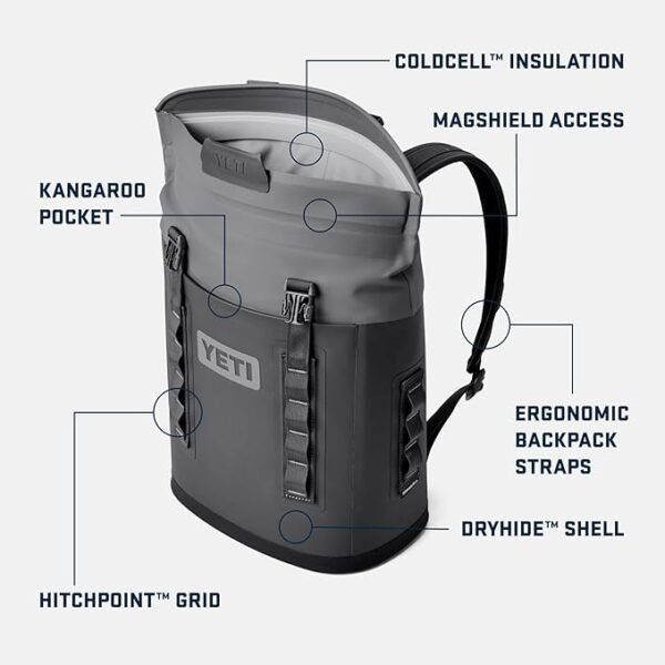 YETI Hopper M Series Backpack Soft Sided Coolers with MagShield Access - Image 3