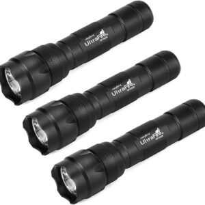 ULTRAFIRE WF-502B LED Tactical Flashlight 1000 Lumens 5 Modes Bright Mini EDC Flashlight Small Portable Waterproof Emergency Torch 3PCS (Battery Not Include)