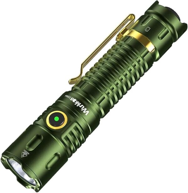 Wurkkos TD04 Tactical Flashlight, 3000 Lumens Rechargeable Flashlights, LED Handheld Flashlight with Type C Charging Port Tail Switch for Camping for EDC, Tactical Gear, Suvival, Emergency, Outdoor - Image 2