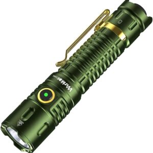 Wurkkos TD04 Tactical Flashlight, 3000 Lumens Rechargeable Flashlights, LED Handheld Flashlight with Type C Charging Port Tail Switch for Camping for EDC, Tactical Gear, Suvival, Emergency, Outdoor