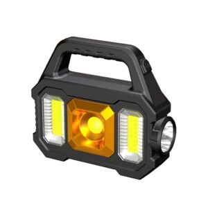 1 Pack Flashlight High Rechargeable Outdoor Spotlight LED Work Light Searchlight for Camping Emergencies Camping Lamp (SL1, One Size)