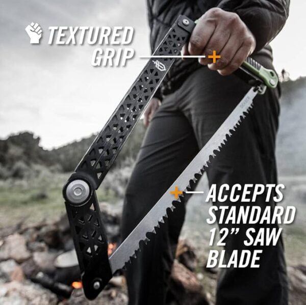 Gerber Freescape Camp Saw Folding Hand Saw for Backpacking Hiking Camping Pruning and Bushcraft, 12" Blade - Image 4