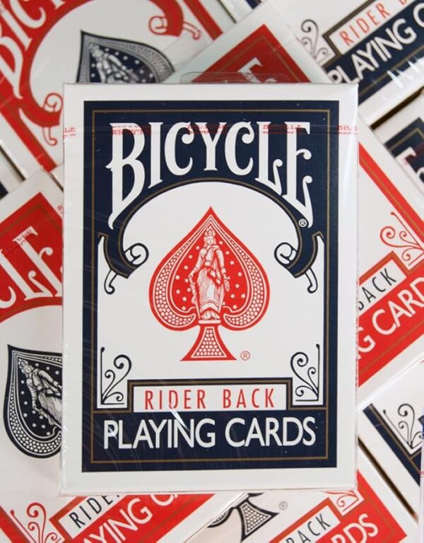 Bicycle Rider Back Playing Cards, Standard Index, Poker Cards, Premium Playing Cards, Red & Blue, 2 Count (Pack of 1) - Image 6