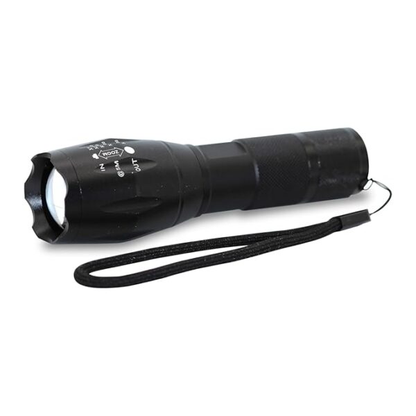 Newhouse Lighting High-Lumen Tactical Flashlight FLSHTCH, Powerful Battery-Powered Camping Essential, Compact Emergency Flashlight for Home, Earthquake Emergency Kit, Survival Gear and Supplies