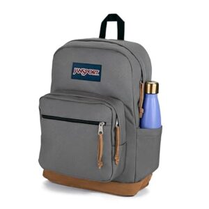 JanSport Right Pack Backpack - Durable Daypack with Padded 15" Laptop Sleeve, Spacious Main Compartment & Integrated Water Bottle Pocket - Graphite Grey