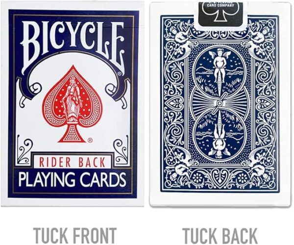 Bicycle Rider Back Playing Cards, Standard Index, Poker Cards, Premium Playing Cards, Red & Blue, 2 Count (Pack of 1) - Image 4