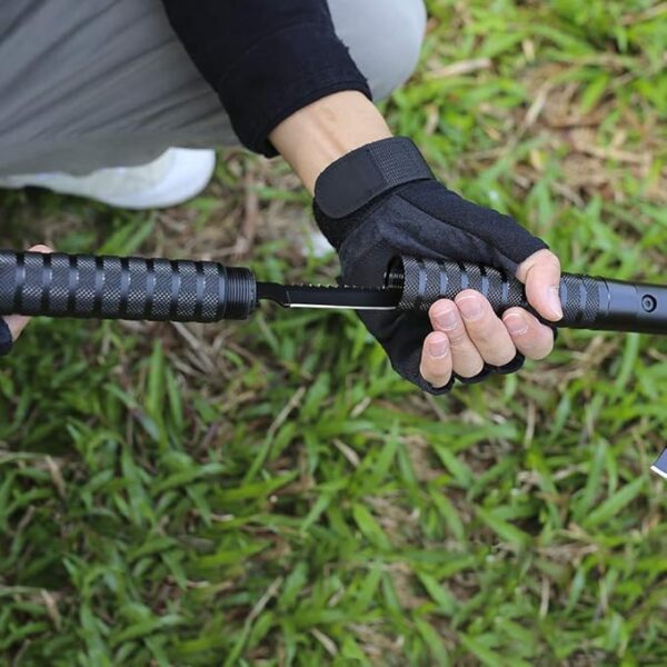 LIANTRAL Survival Camping Axe, Folding Tactical Axe Hatchet with Hammer, Nylon Sheath for Outdoor Adventures - Image 5