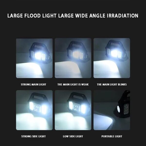 1 Pack Flashlight High Rechargeable Outdoor Spotlight LED Work Light Searchlight for Camping Emergencies Camping Lamp (SL1, One Size) - Image 4