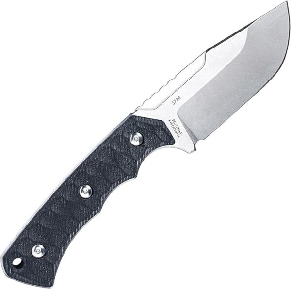 Sanrenmu Fixed Blade Knife with Sheath Full Tang 3.86â 8CR13MOV Blade EDC Outdoor Knife for Camping Survival Hiking (Black+White) - Image 6
