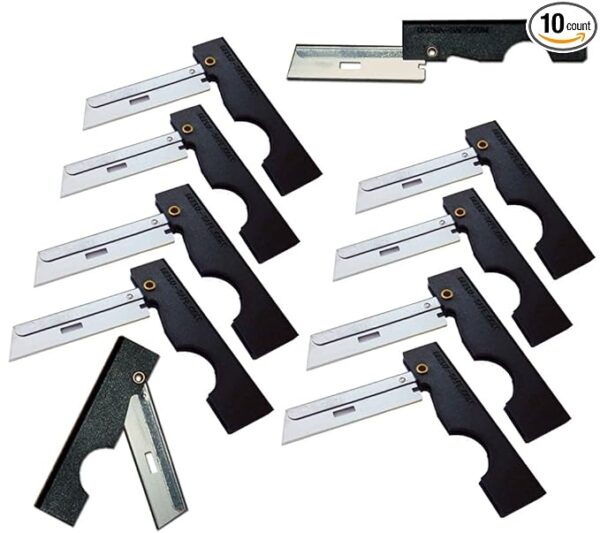 Folding Utility Razor (10-pack) for Survival and First Aid Kits