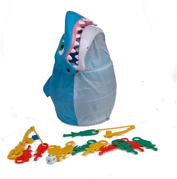 Shark Bite -- Roll the Die and Fish for Colorful Sea Creatures Before the Shark Bites Game! by Pressman Blue Sky, 5" - Image 6