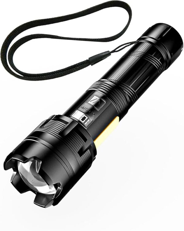 WARSUN XF126 LED Flashlight, Rechargeable Flashlight 950 Lumens Super Bright, Zoomable Tactical Flashlight with 8 Modes, 4000mAh Battery, High Powered, Durable Design for Camping, Emergency, Outdoor - Image 2