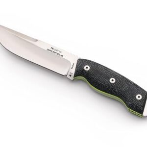 Hydra OPENFIELD Survival Knife with 125 mm Niolox SB1 cryogenic steel, blue Jute Micarta handle, includes kydex sheath