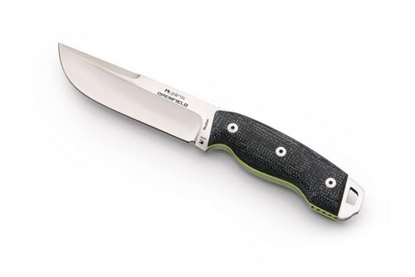 Hydra OPENFIELD Survival Knife with 125 mm Niolox SB1 cryogenic steel, blue Jute Micarta handle, includes kydex sheath